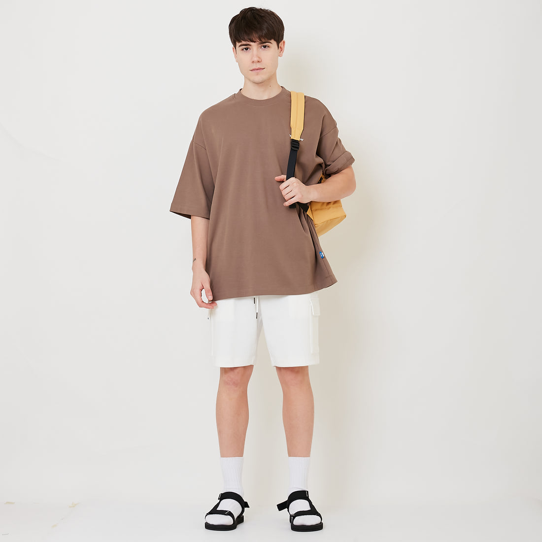 Nylon Backpack - Yellow - SA2504003B