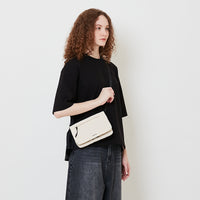 Flat Sacoche Bag - Beige - SA2504004A