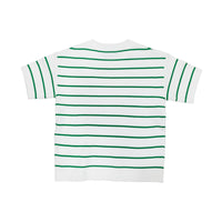 Boy Oversized Stripe Sweater - Green - SB2307213A