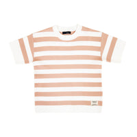 Boy Oversized Stripe Sweater - Salmon - SB2308219A
