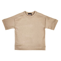 Boy Oversized Pique Top - Khaki - SB2308220B