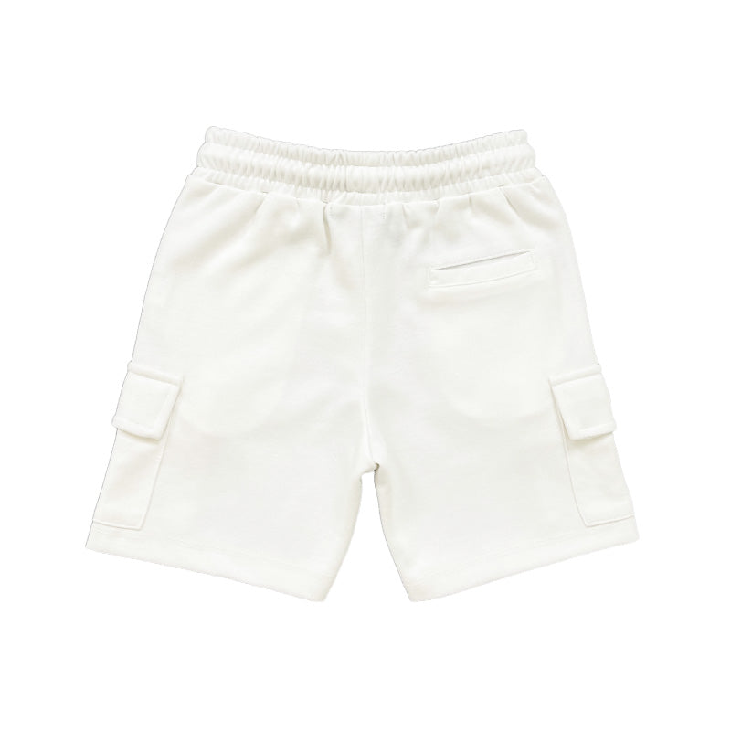 Boy Cargo Sweat Shorts Off White SB2310236A