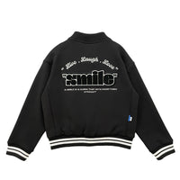 Boy Oversized Varsity Jacket - Black - SB2311268B