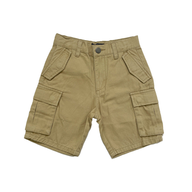 7dayz boy slim fit twill cargo shorts - light khaki - sb2312287a