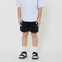 Boy Slim Fit Worker Twill Shorts - SB2401016