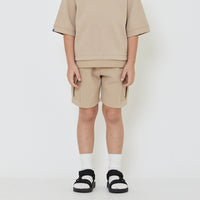 Boy Pique Cargo Shorts - SB2402023