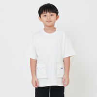 Boy Detachable Patch Pocket Oversized Top - SB2412187