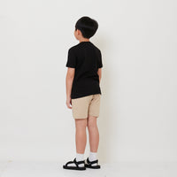 Boy Printed Sweat-Shorts - Light Khaki - SB2504057B