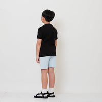 Boy Printed Sweat-Shorts - Light Blue - SB2504057D