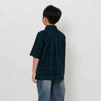 Boy Oversized Shirt - Dark Green - SB2510130A