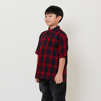 Boy Oversized Shirt - Red - SB2510130B