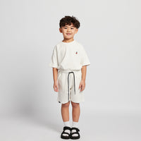 Boy Printed Sweat-Shorts - Off White - SB2510175A