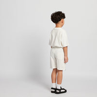 Boy Printed Sweat-Shorts - Off White - SB2510175A