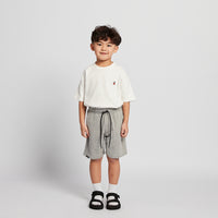 Boy Printed Sweat-Shorts - Dark Melange - SB2510175B