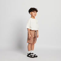 Boy Printed Sweat-Shorts - Khaki - SB2510175D