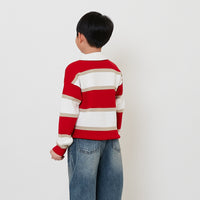 Boy Oversized Polo Sweater - Red - SB2511140A