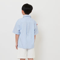 Boy Oversized Oxford Tang Suit Shirt - Light Blue - SB2512160A