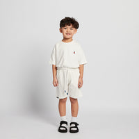 Boy Printed Sweat-Shorts - Off White - SB2512174A