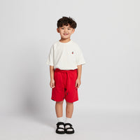 Boy Printed Sweat-Shorts - Red - SB2512174B