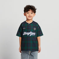 Boy Embroidery Oversized Jersey Tee - Dark Green - SB2601046A