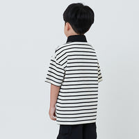 Boy Oversized Polo Tee - Off White - SB2602014A