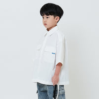 Boy Printed Oversized Shirt - Off White - SB2602015A