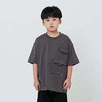Boy Oversized Pocket Tee - Metal - SB2602018C