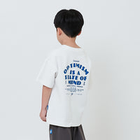 Boy Printed Oversized Tee - Off White - SB2602021A