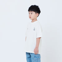 Boy Printed Oversized Tee - Off White - SB2603031A