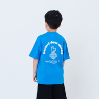 Boy Printed Oversized Tee - Blue - SB2603031B