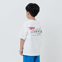 Boy Embroidery Oversized Tee - Off White - SB2603033A