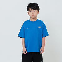 Boy Embroidery Oversized Tee - Blue - SB2603033B