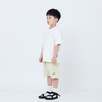 Boy Printed Sweat-Shorts - Light Green - SB2604073B