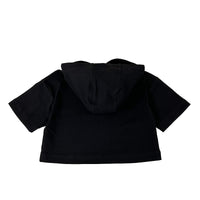 Girl Cropped Hoodie - Black - SG2307046B