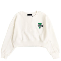 Girl Cropped Long Sleeve Top - Off White - SG2307054A