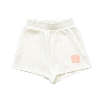 Girl Elastic Waist Shorts - Off White - SG2310078A