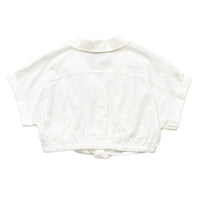 Girl Elastic Waist Shirt - Off White - SG2310082A
