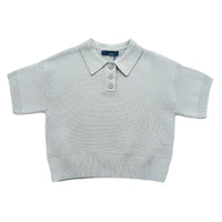 Girl Knit Cropped Top - Sage - SG2312107B