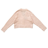 Girl Knit Cropped Cardigan - Pink - SG2312109B
