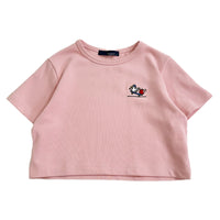 Girl Embroidered Cropped Top - SG2401001