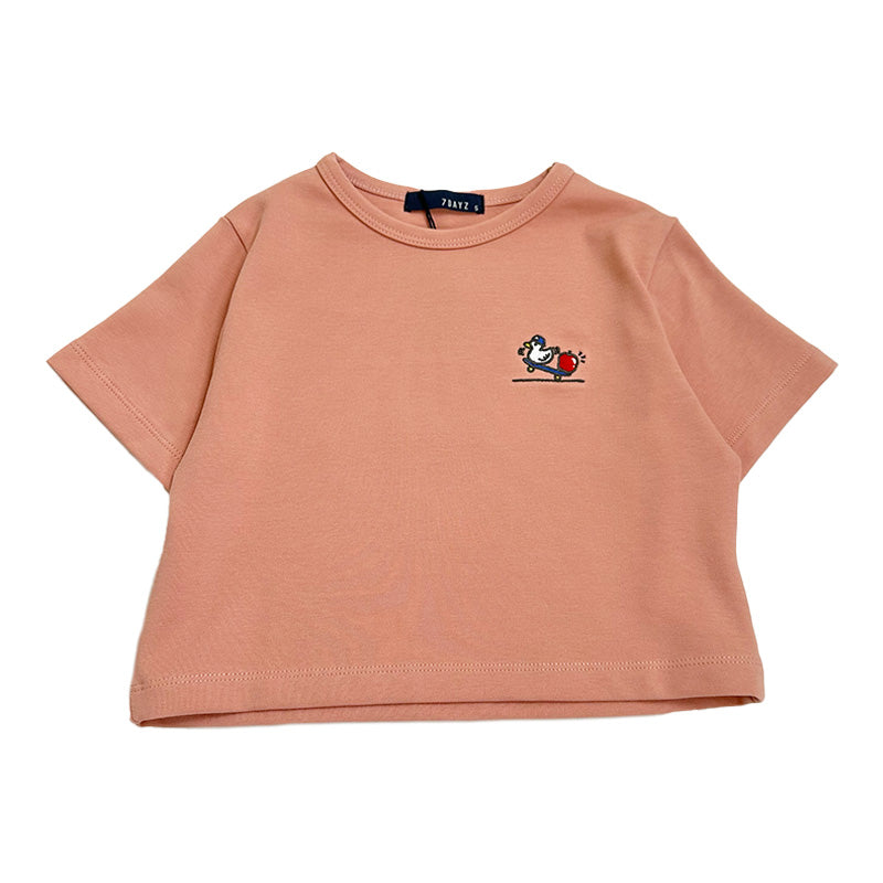 Girl Embroidered Cropped Top - SG2401001