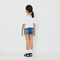 Girl Pique Cropped Top - SG2402020