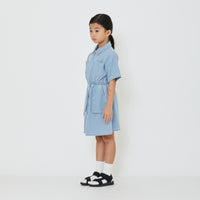Girl Denim Dress - Light Blue - SG2402029A