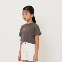 Girl Graphic Cropped Top - SG2409095