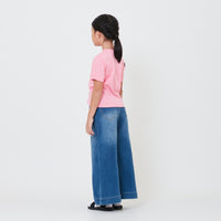 Girl High Waist Palazzo Jeans - SG2410113