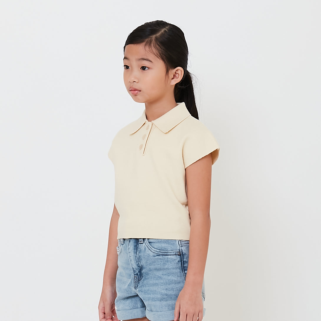 Girl Sleeveless Knit Top - SG2501006