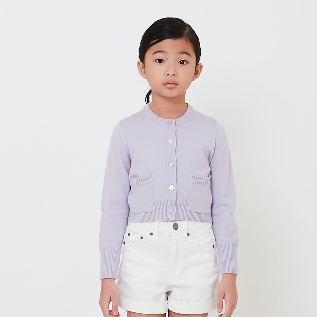 Girl Cropped Cardigan - SG2501007