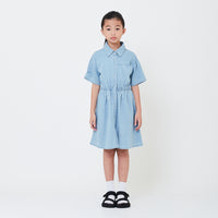 Girl Denim Dress - Light Blue - SG2505055A