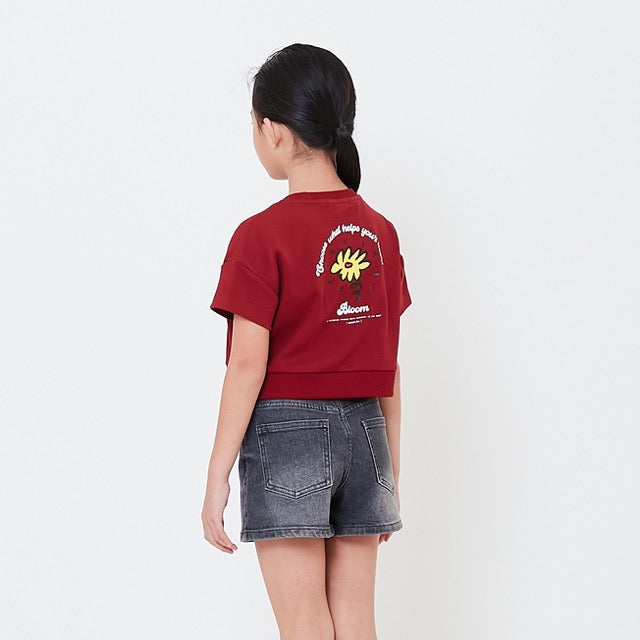 Girl Graphic Cropped Top - SG2506057