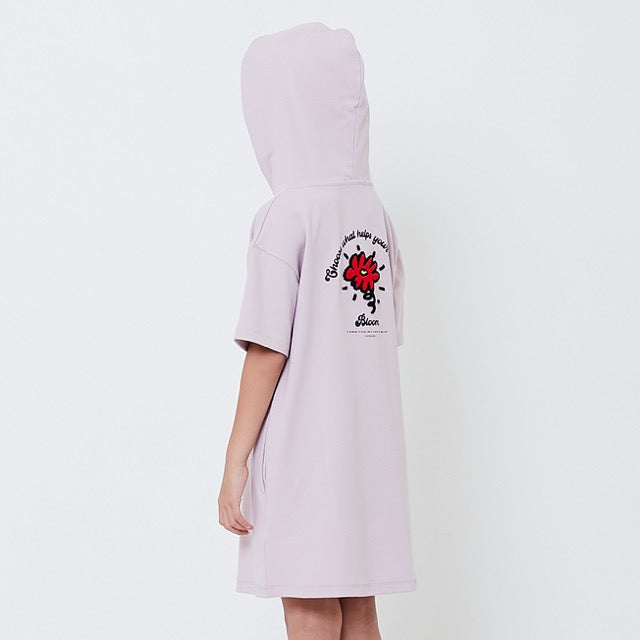 Girl Embroidery Hoodie Dress - SG2506060